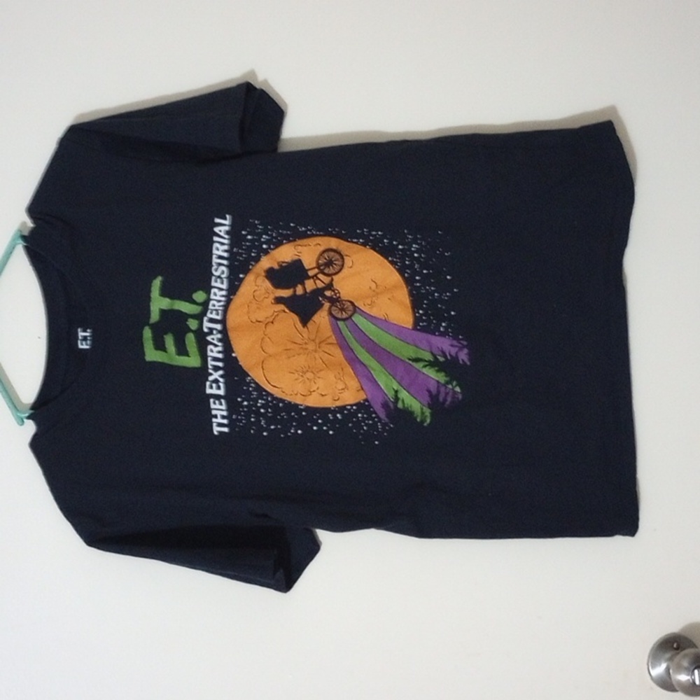 ET t-shirt men's size large black with ET